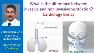 What is the difference between invasive and non invasive ventilation? Cardiology Basics