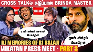 RJ Life ல கிடைச்ச திருப்தி Cinema Life ல கிடைக்கலை! - RJ Balaji | Vikram | Cross Talk | Maniratnam