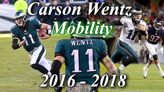 Carson Wentz Mobility Highlights Before and After ACL Injury | Scrambles and Elu