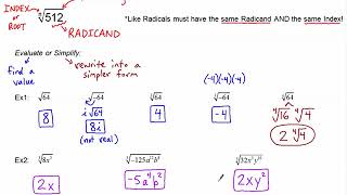 Simplifying Nth-Root Radicals