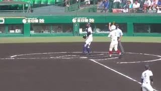 2016甲子園8/10　明徳義塾VS嘉手納　１回裏