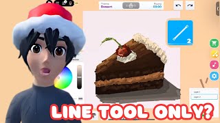 DRAWING USING ONLY LINE TOOL | ROBLOX | SPEED DRAW | Lexi Draw