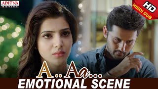Nithiin & Samantha Emotional Love Scene | Nithiin, Samantha | Trivikram | A Aa (Hindi Dubbed Movie)