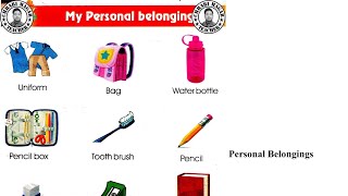 Personal belonging||my personal belonging||LKG, UKG /Kindergraten