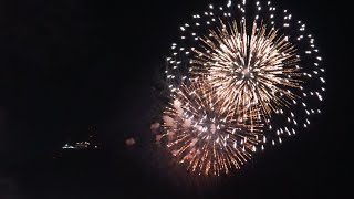 【函館港まつり】夜空に咲く花びらと函館運輸所の雑踏【花火大会】