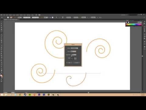 Adobe Illustrator CS6 for Beginners - Tutorial 24 - Spirals and Arcs Adobe Illustrator CS6 for Beginners - Tutorial 24 - Spirals and Arcs