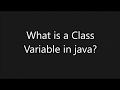 My MovieWhat is a Class  Variable in java? | Java Interview Questions