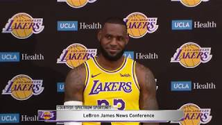 LeBron James' First Press Conference with the Los Angeles Lakers | NBA Media Day 2018