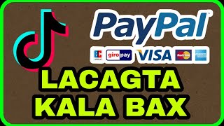 LACAGTA LIVE-KA TIKTOK SIDEE LOOGU SHUBAA | PAYPAL ACCOUT STEP BY STEP