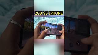 2GB RAM MOBILE VS IPHONE 15 PRO MAX HANDCAM #shorts #short #freefire