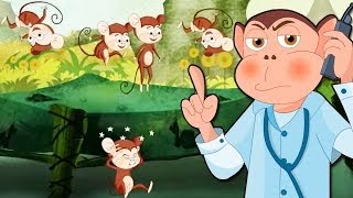 Nursery Rhymes for Chi... : Five Little Monkeys - Nursery Rhyme | HooplaKidz TV