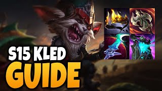 The Ultimate Guide For Season 15 Kled Runes/Items! Challenger Kled Guide!