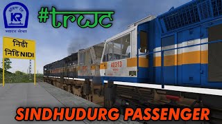 MSTS | POWERFUL Twin EMD Acceleration | 50105 Sindhudurg Passenger departs Nidi | #TRWC