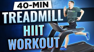 HIIT Workout - FAT BURNING 40 Min Treadmill Workout