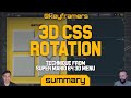 3D CSS Rotation Front & Back Reveal | SUMMARY Super Mario 64 3D Menu Transition | @keyframers 2.9.2