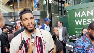 Jayson Tatum, on rumours of a Kevin Durant trade to Boston Celtics: "That's not my decision" | NBA