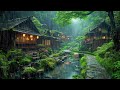 Find Solace In The Gentle Rhythm of Rain a Japanese Village Forest 🍀 Feel Relaxed & Calm with Rain