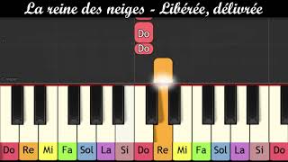 La reine des neiges - Libérée, délivrée (Piano très facile pour enfants ou débutants)