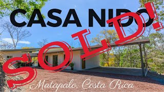 *** SOLD *** Casa Nido – Lomas del Mar, Matapalo, Guanacaste, Costa Rica