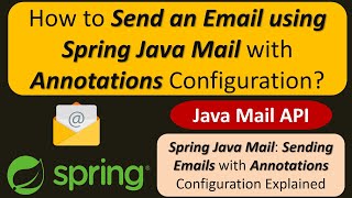 How to Send an Email using Spring Java Mail with Annotations Configuration? | Spring Java Mail