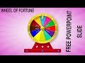 Create a Wheel of Fortune Slide  in PowerPoint