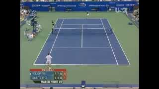 Roger Federer vs Fabrice Santoro  US Open 2005 ( Parte 5 y Final )