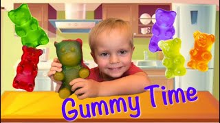 GIANT GUMMY CANDY MAKER/DIY GUMMY BEARS, FISH AND WORMS WITH BRUCE