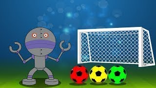 アンパンマンアニメ - サッカーボールで色を学ぶ だだんだん - 面白いアニメ【子供向け動画】子供の歌アンパンマン Channel