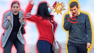ANSWERING PHONE LOUDLY IN PUBLIC!