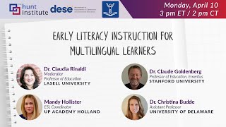 Early Literacy Instruction for Multilingual Learners