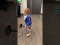 11 months old #baby Lucas turning around with great #balance #cute #viral #shorts #trending