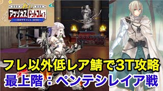 【FGO】最上階ペンテシレイア戦：フレ以外低レア鯖で最短3ターン攻略【救え！ アマゾネス･ドットコム ～CEOクライシス2020～】