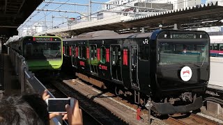 【そろそろ山手線内回りに入ってほしい】山手線E235系トウ15編成 鉄道開業150周年記念塗装×Netflixラッピング車両 御徒町駅発車