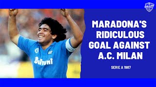 AC Milan vs Napoli: Maradona's Stunning 1987 Goal Against The Rossoneri | All Angles