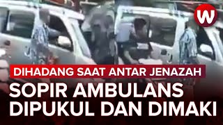 Viral Pengemudi Minibus Pukul dan Maki Sopir Ambulans