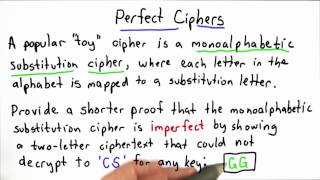Toy Substitution Cipher 2 Solution - Applied Cryptography