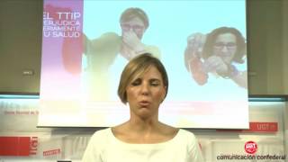 Isabel Araque #UGT 7 razones para decir #NoalTTIP - Seguridad Alimentaria