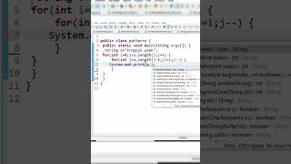 Cool Pattern 😜 program in java #beginners #coding #interview #tutorial #shorts