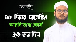 অফলাইনে ৪০ দিনের আরবি ভাষা চ্যালেঞ্জিং কোর্স ২৯ম দিন i Dropped Everything to Learn Arabic in 40 Days