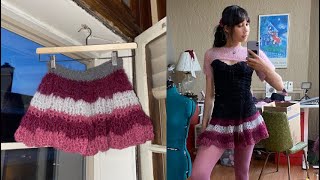 how to crochet a skirt for beginners! (step by step)