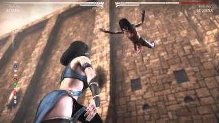 MKX Kitana combos from easy to hard