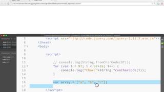 6 Daily JavaScript For Loops Char Code At