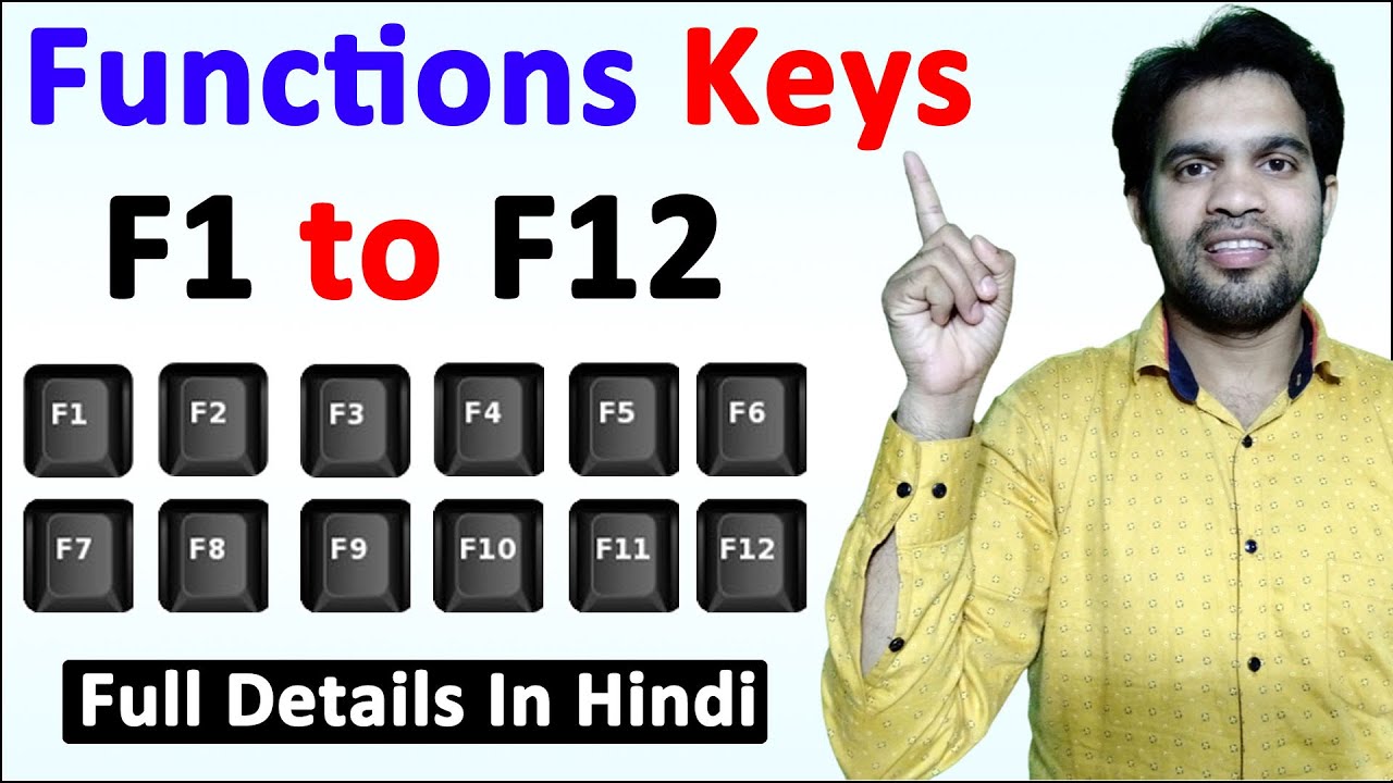 Function Key Of Computer, F1, F2, F3, F4, F5, F6, F7, F8, F9, F10, F11 ...