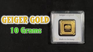 Beautiful 10 Gram Geiger Edelmetalle Gold Bar...Pure 999.9 Gold Bullion 😍 Great Deal From Apmex!!!