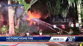 Historic Old Town Bluffton home destroyed by fire