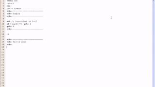 Making a simple Program with Batch files.