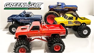 GREENLIGHT Diecast Monster Trucks CLOSE UPS \u0026 Unboxing!