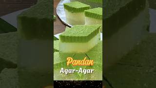 Satisfy yourself with this stunning 2-layered Pandan Coconut Milk Agar-Agar #agaragar #dessert