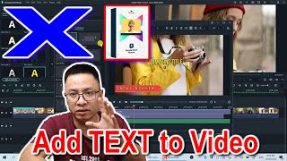 How to add TEXT to Video in Filmora X - How to use Filmora Text Editor?