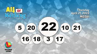 Wisconsin Lottery Midday Draw 04/21/2022